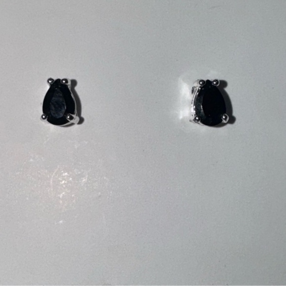 Elegant Black Teardrop Earrings